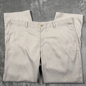 Nike Golf Tour Mens 38x32 Performance Pants Beige Dri Fit Activewear